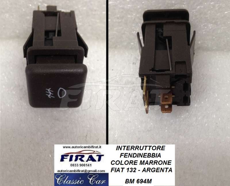 INTERRUTTORE FENDINEBBIA FIAT 132 - ARGENTA(694M)